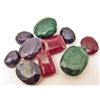 Image 1 : LOT OF 98.1 CTS OF EMERALDS, RUBIES & SAPPHIRES MIX - 10 PCS