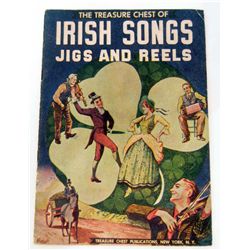 1943 "TREASURE CHEST OF IRISH SONGS JIGS AND REELS" BOOK