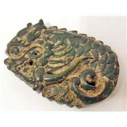 HAND CARVED JADE CHINESE FIGURINE PENDANT - BEAST