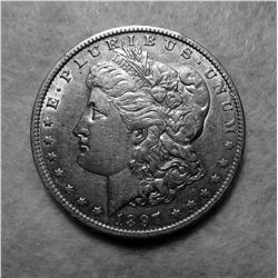 1897-O MORGAN SILVER DOLLAR AU RARE DATE