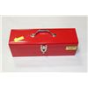 Image 1 : RED TOOL BOX WITH HAND TOOLS