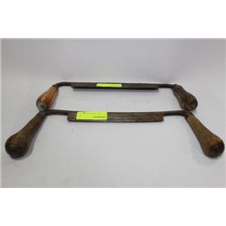 PAIR OF VINTAGE WOOD TOOLS