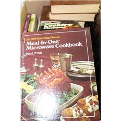 BOX OF COOKING BOOKS