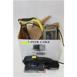 BOX OF ASSORTED TOOLS