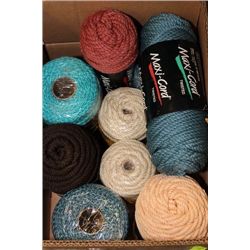 BOX OF ASSORTED ROPE
