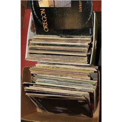 TWO BOXES OF RECORDS
