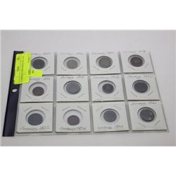 12 GERMAN COINS FROM 1871-1941