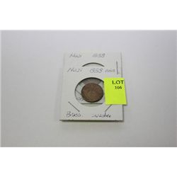 2 NAZI 1939 BRASS OR COPPER RARE COINSX2