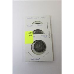 3 NAZI COINS 1941/1945 X3