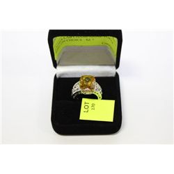 LADIES LAB CHAMPAGNE TOPAZ RING ON CHOICE : SZ 7