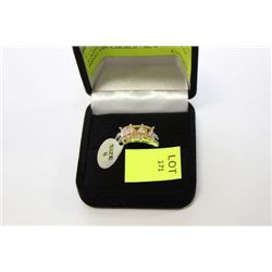 LADIES LAB CHAMPAGNE TOPAZ RING ON CHOICE : SZ 8