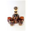 Image 1 : VINTAGE ART GLASS DECANTER SET