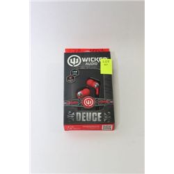 PAIR OF WICKED IN EAR HEADPHONES