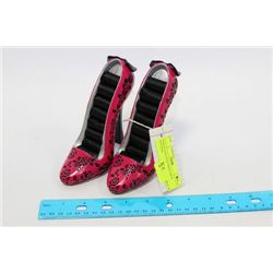 PAIR OF STILETTO SHOES RING HOLDERS