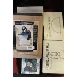 BOX W/ VARIOUS INDOOR & OUTDOOR LIGHT FIXTURES