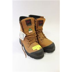 STEEL TOE WORK BOOTS ON CHOICE SZ 7 BROWN