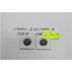 CANADA 1882 'H'- 1896 LARGE 1 CENT