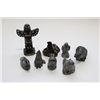Image 1 : BOX W/ WOLF ORIGINAL SOAPSTONE FIGURINES