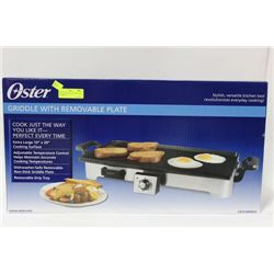 NEW OSTER STAINLESS STEEL 10" X 20" GRIDDLE