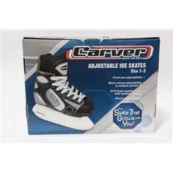 CHILDREN'S SZ 1-3 ADJUSTABLE ICE SKATES