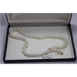 KREMENTZ PEARL 14K 18" NECKLACE SET