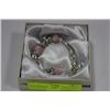 Image 1 : SILVER PINK CHARM BRACELET