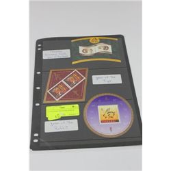 3 CANADIAN SOUVENIR SHEETS