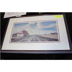 SHARON LARSON PRINT, 210 OF 750, 'ALL ABOARD'