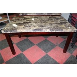 FAUX MARBLE KITCHEN TABLE