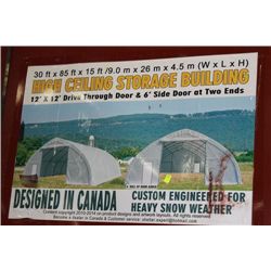 NEW 30' X 85' X 15' HIGH CEILING STORAGE BUILDING