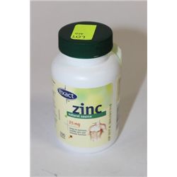 BOTTLE W 100 ZINC TABLETS