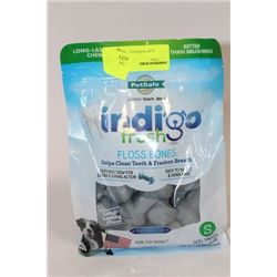 BAG OF INDIGO FRESH FLOSS DOG BONES