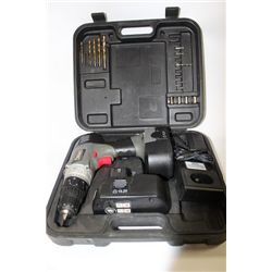 CONCEPT 19.2V CORDLESS DRILL IN CASE W 2 BATTERIES