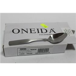 BOX OF 3 DOZEN ONEIDA COMMERCIAL GRADE TEASPOONS