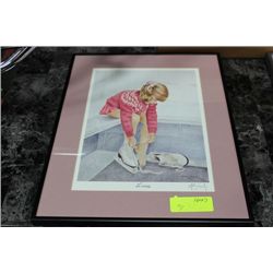 JOHN NEWBY FRAMED PRINT ON CHOICE: LACES