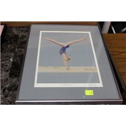 JOHN NEWBY FRAMED PRINT ON CHOICE: ON THE BEAM 2