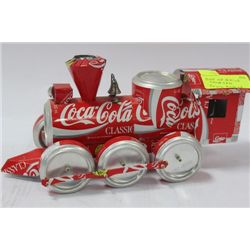 ONE OF A KIND HANDMADE COCA COLA TRAIN ENGINE