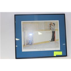 JOHN NEWBY FRAMED HOCKEY PRINT ON CHOICE: