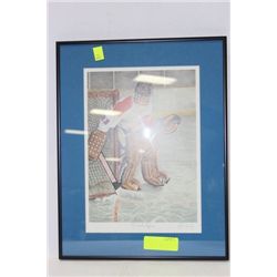 JOHN NEWBY SIGNED HOCKEY PRINT ON CHOICE: