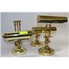 Image 1 : GROUP OF 3 BRASS BANKERS LAMPS