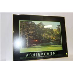 ACHIEVEMENT FRAMED POSTER