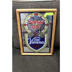 ESTATE OLD VIENNA MIRRORED BEER CLOCK