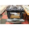 Image 2 : #5 BLACK GE GAS TOP SLIDE IN RANGE W 7 DAY