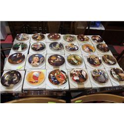 NORMAN ROCKWELL 24 PC COLLECTOR PLATE SET