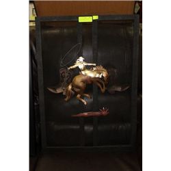 COWBOY FIREPLACE COVER