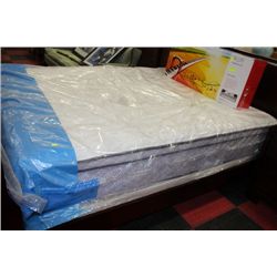 SEALY QU SIZE EUROTOP MATTRESS W BOXSPRING