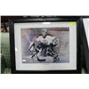 Image 1 : IN THE ZONE FRAMED OILERS GOALIE PHOTO