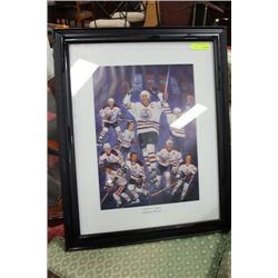 CAPTAINS LEGACY FRAMED OILERS PICTURE