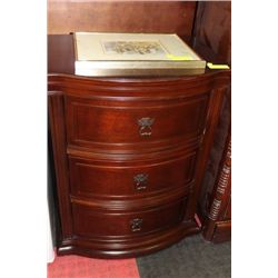 3-DRAWER WOOD NIGHT TABLE