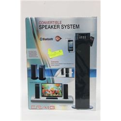 CRAIG CONVERTIBLE BLUETOOTH SPEAKER TOWER